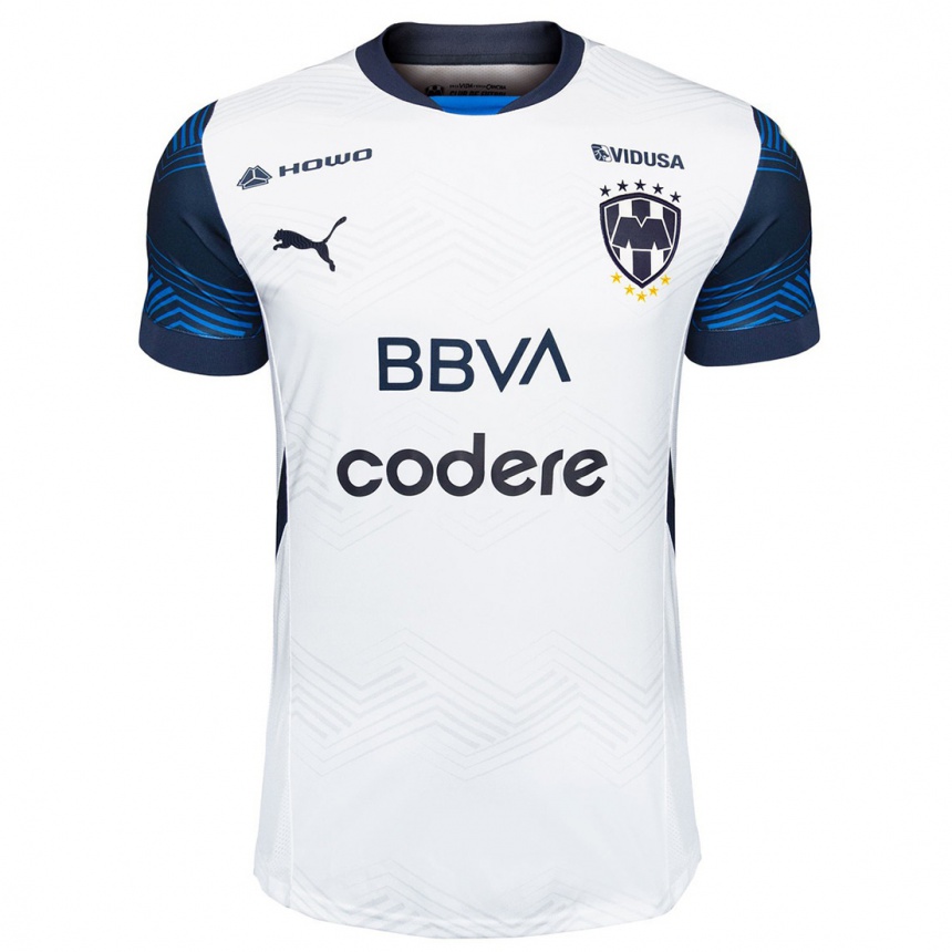 Niño Fútbol Camiseta Stefan Medina #33 Blanco Azul 2ª Equipación 2024/25 México