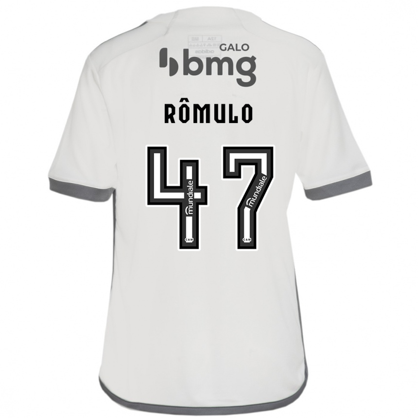 Niño Fútbol Camiseta Rômulo #47 Blanquecino 2ª Equipación 2024/25 México