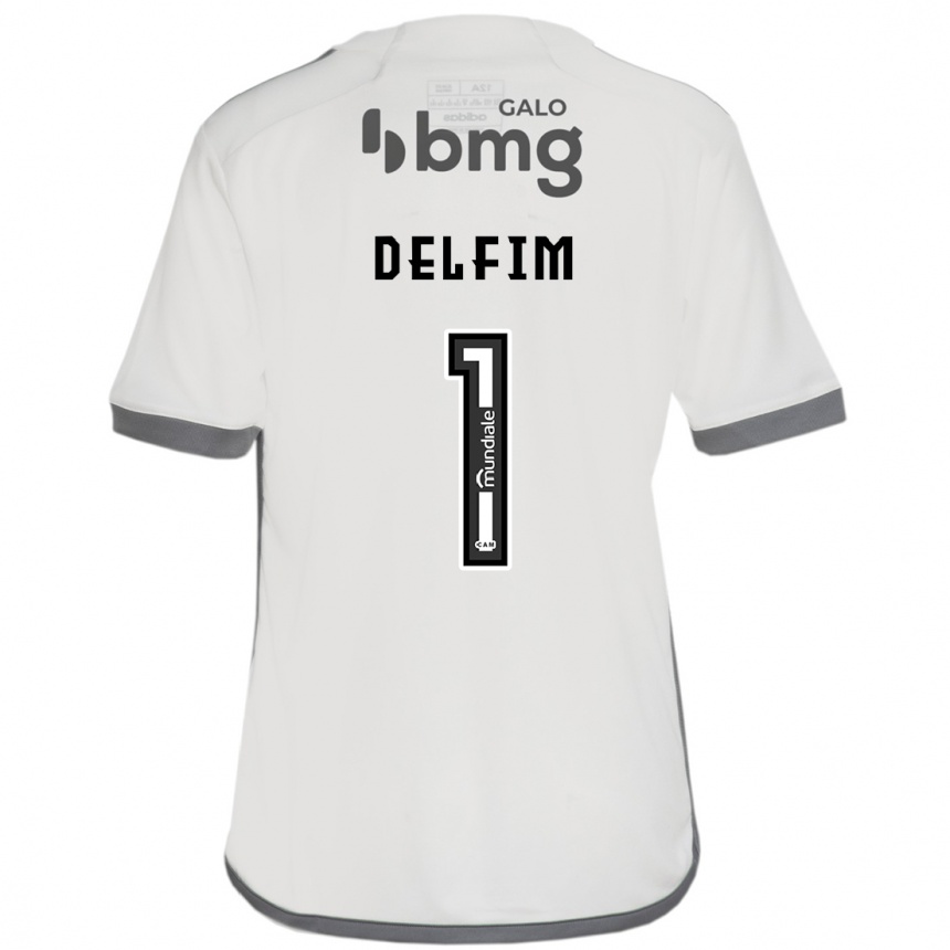 Niño Fútbol Camiseta Gabriel Delfim #1 Blanquecino 2ª Equipación 2024/25 México