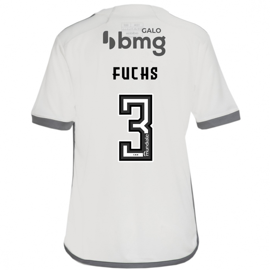 Niño Fútbol Camiseta Bruno Fuchs #3 Blanquecino 2ª Equipación 2024/25 México