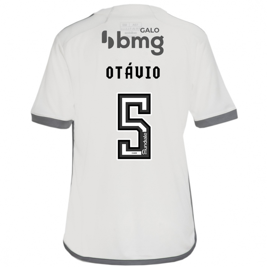 Niño Fútbol Camiseta Otávio #5 Blanquecino 2ª Equipación 2024/25 México