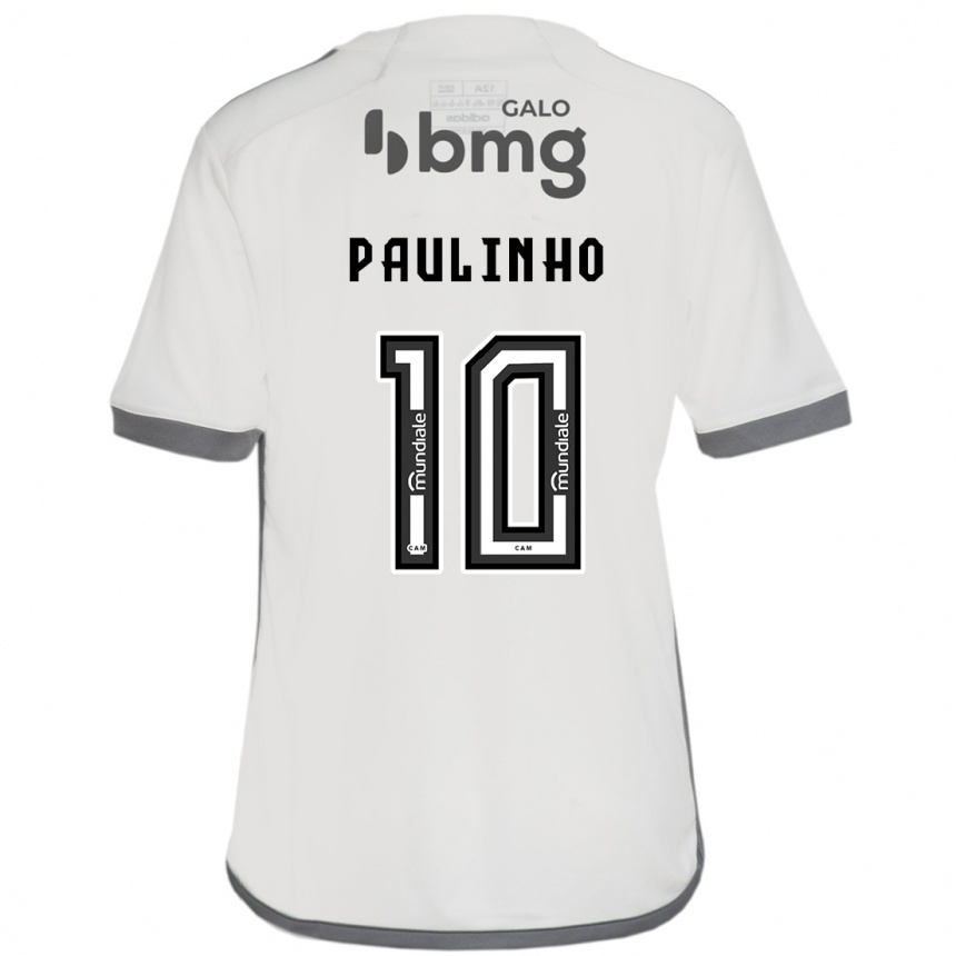 Niño Fútbol Camiseta Paulinho #10 Blanquecino 2ª Equipación 2024/25 México