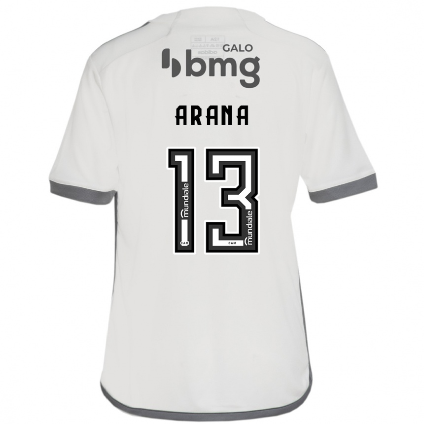 Niño Fútbol Camiseta Guilherme Arana #13 Blanquecino 2ª Equipación 2024/25 México