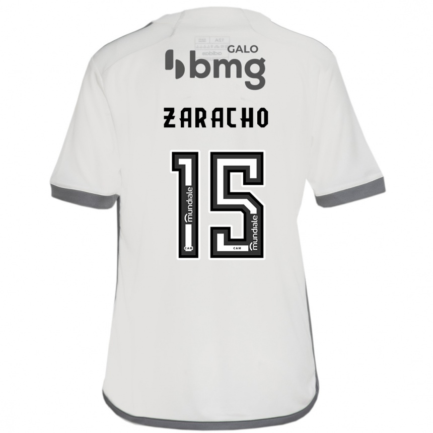 Niño Fútbol Camiseta Matías Zaracho #15 Blanquecino 2ª Equipación 2024/25 México