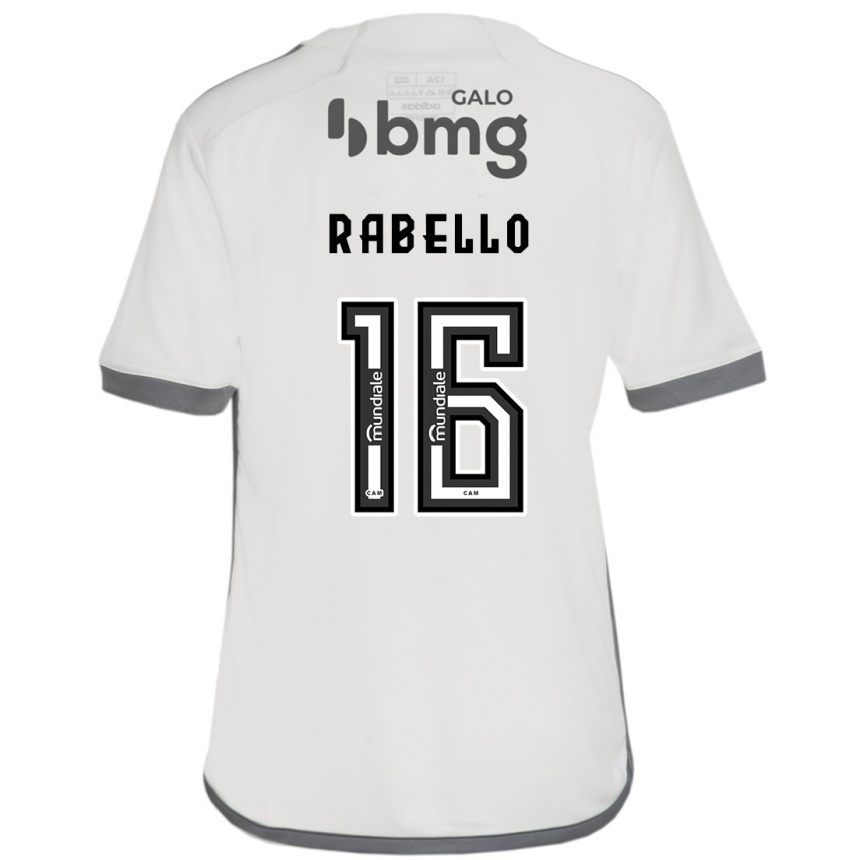 Niño Fútbol Camiseta Igor Rabello #16 Blanquecino 2ª Equipación 2024/25 México