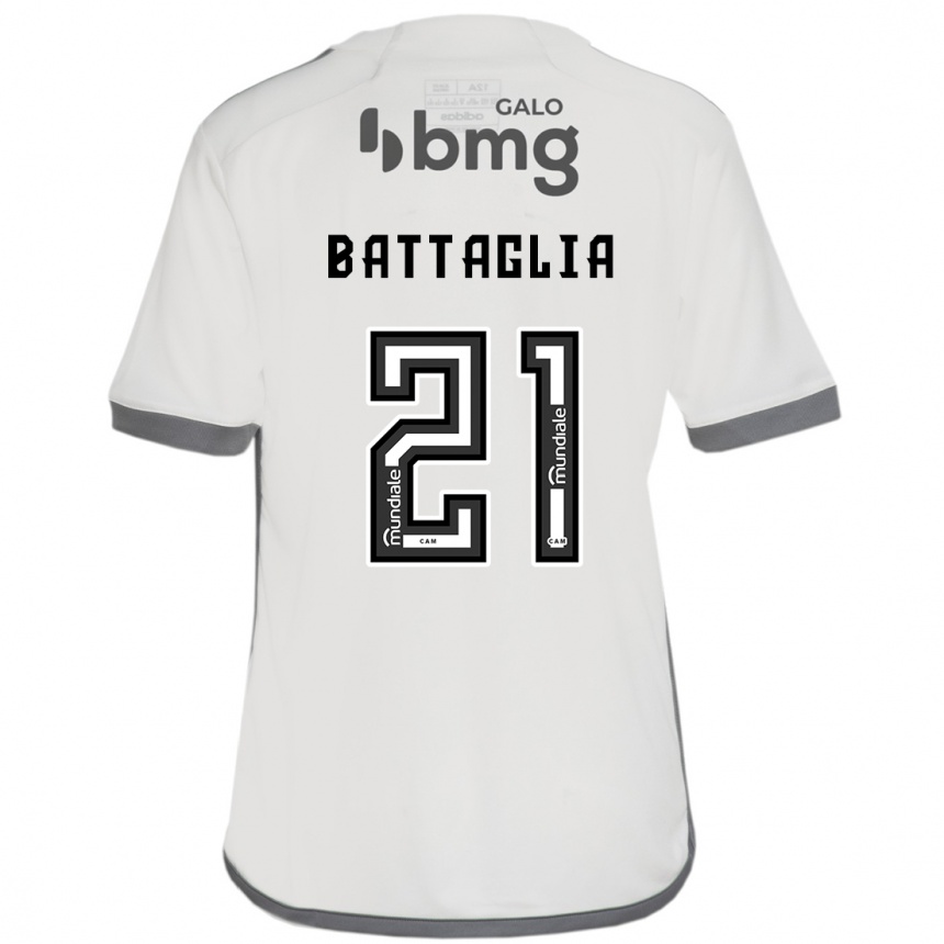 Niño Fútbol Camiseta Rodrigo Battaglia #21 Blanquecino 2ª Equipación 2024/25 México