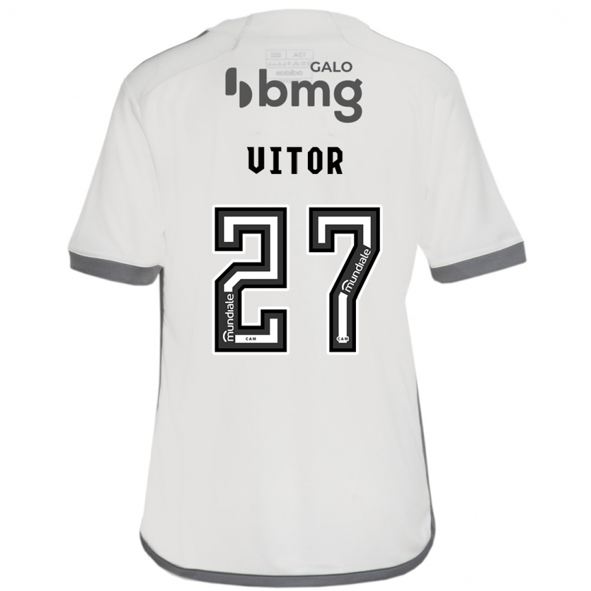 Niño Fútbol Camiseta Paulo Vitor #27 Blanquecino 2ª Equipación 2024/25 México