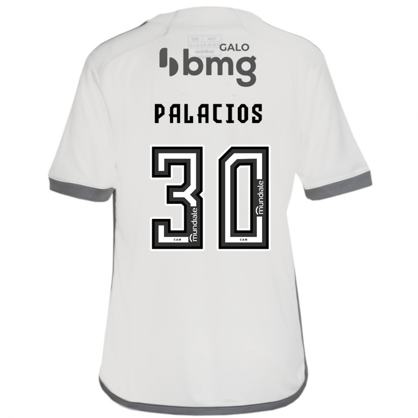 Niño Fútbol Camiseta Brahian Palacios #30 Blanquecino 2ª Equipación 2024/25 México