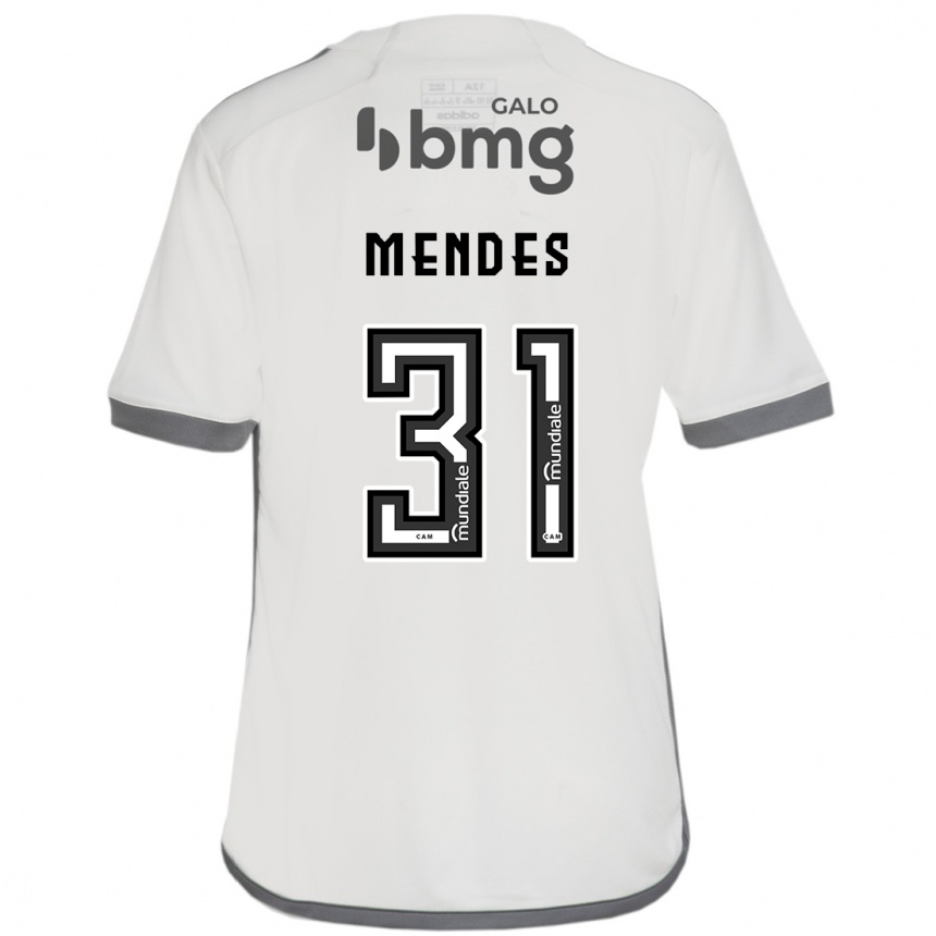 Niño Fútbol Camiseta Matheus Mendes #31 Blanquecino 2ª Equipación 2024/25 México