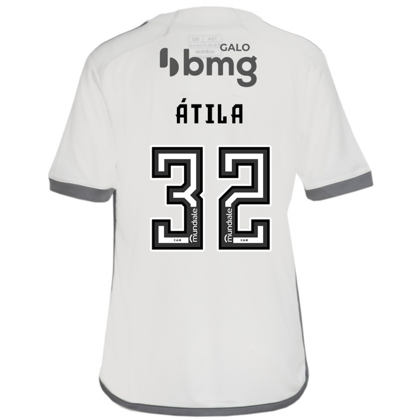 Niño Fútbol Camiseta Gabriel Átila #32 Blanquecino 2ª Equipación 2024/25 México