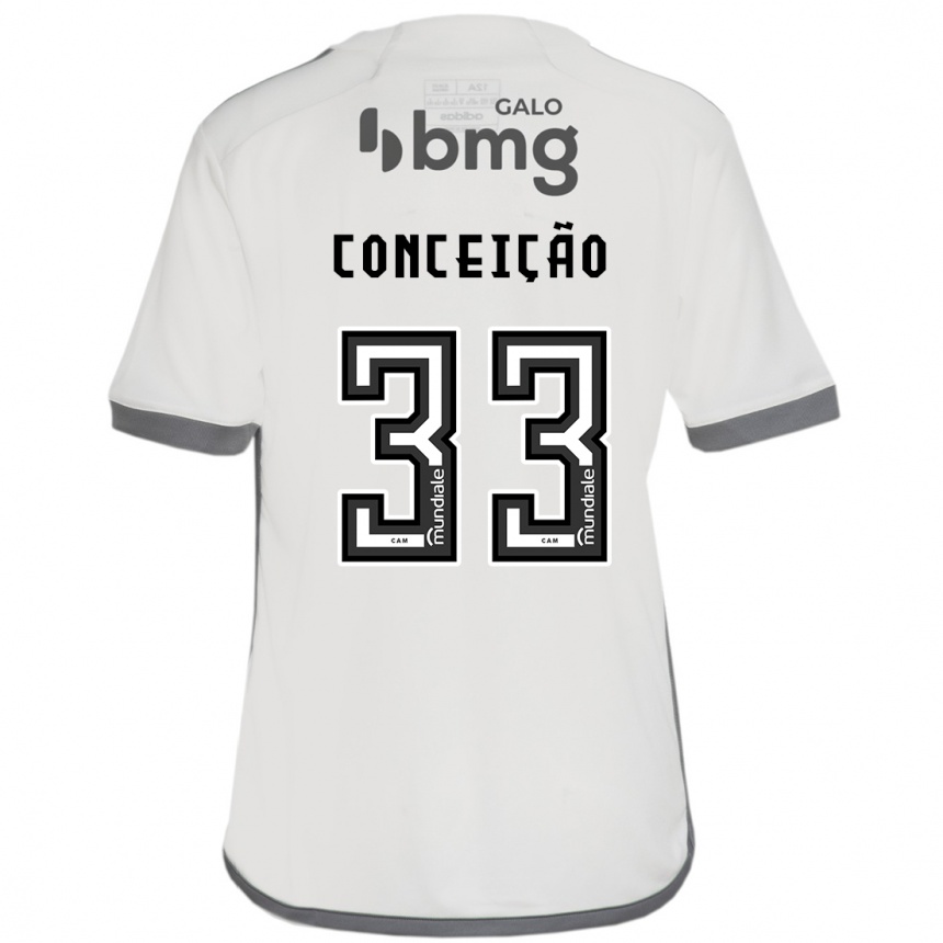 Niño Fútbol Camiseta Robert Conceição #33 Blanquecino 2ª Equipación 2024/25 México