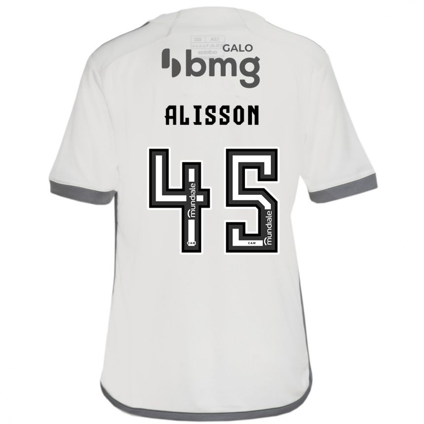 Niño Fútbol Camiseta Alisson #45 Blanquecino 2ª Equipación 2024/25 México