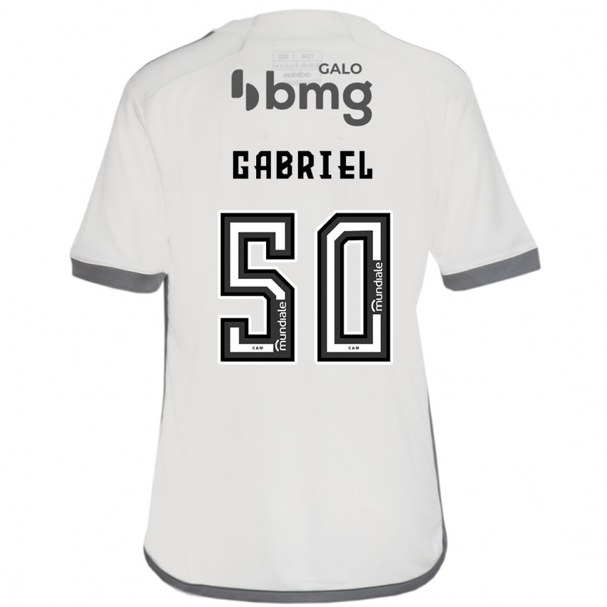 Niño Fútbol Camiseta Vitor Gabriel #50 Blanquecino 2ª Equipación 2024/25 México