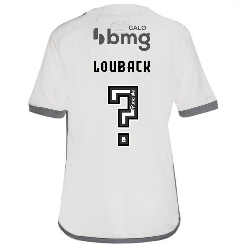 Niño Fútbol Camiseta Lucas Louback #0 Blanquecino 2ª Equipación 2024/25 México