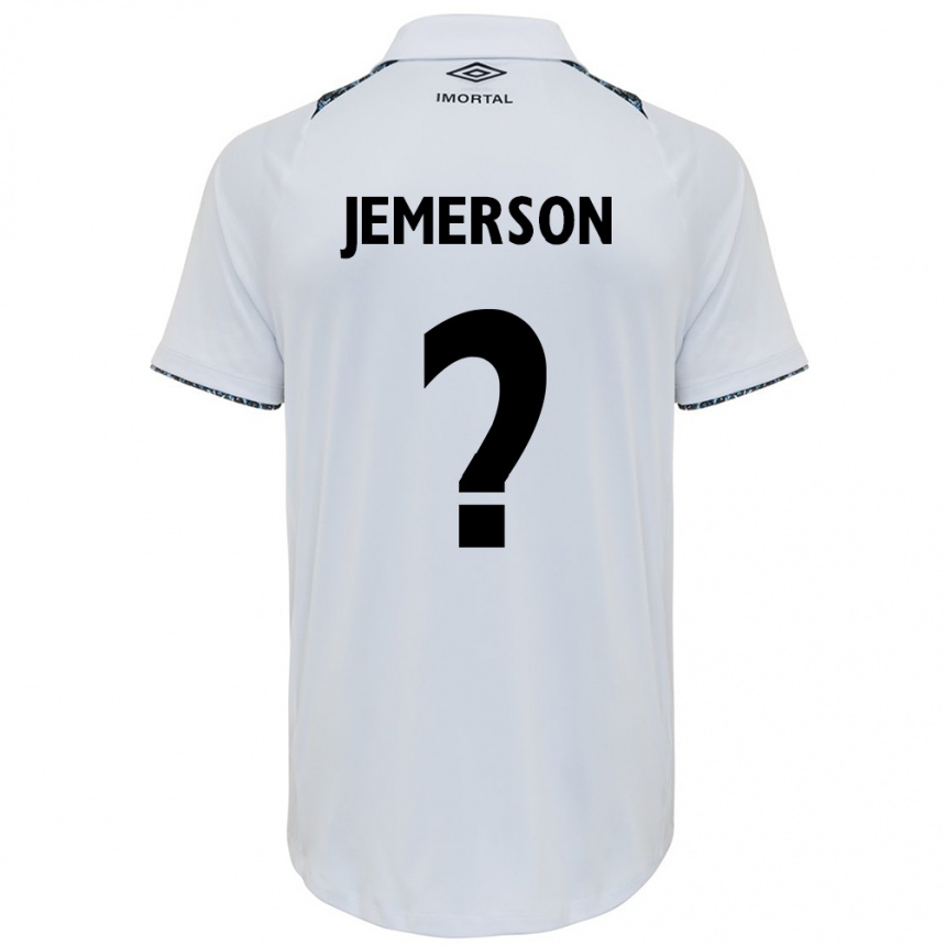 Niño Fútbol Camiseta Jemerson #0 Blanco Azul 2ª Equipación 2024/25 México