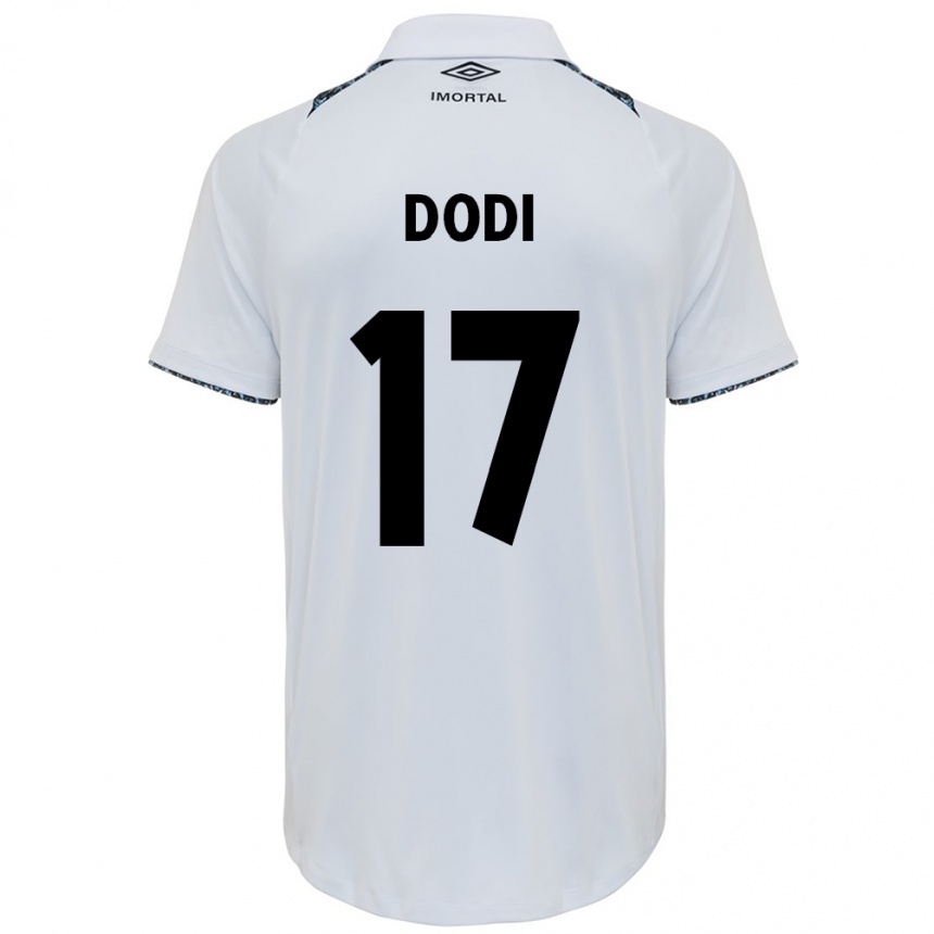 Niño Fútbol Camiseta Dodi #17 Blanco Azul 2ª Equipación 2024/25 México