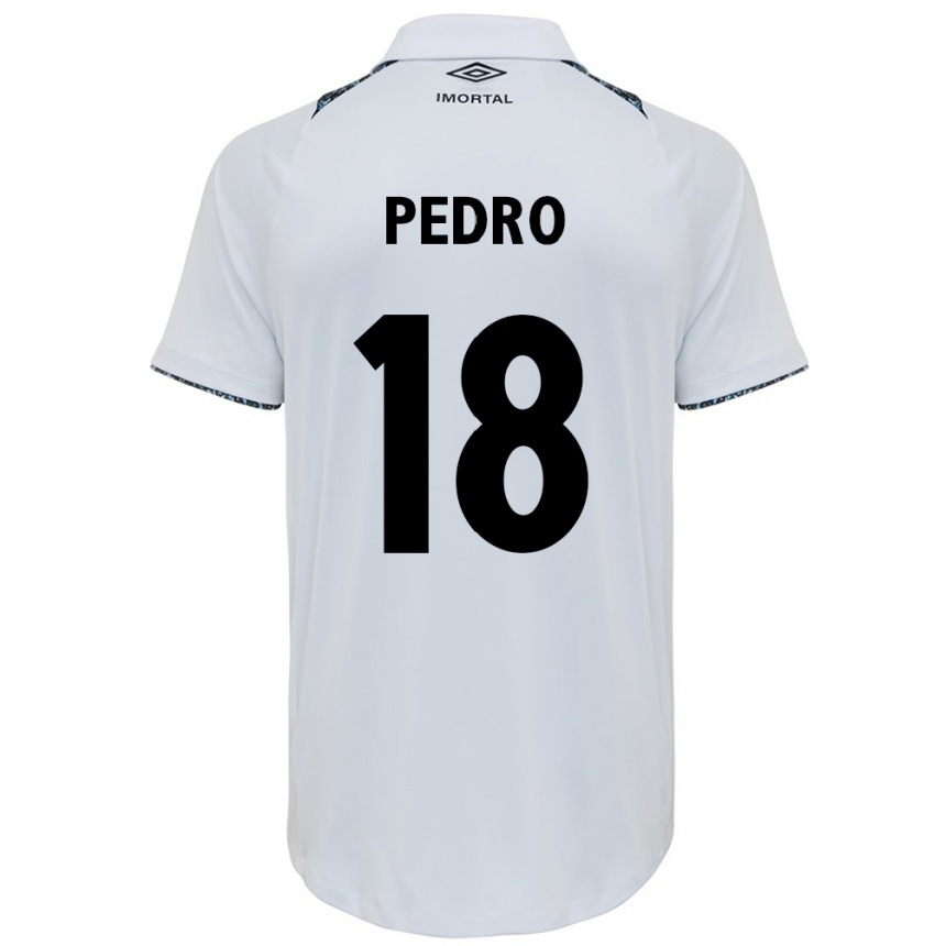 Niño Fútbol Camiseta João Pedro #18 Blanco Azul 2ª Equipación 2024/25 México