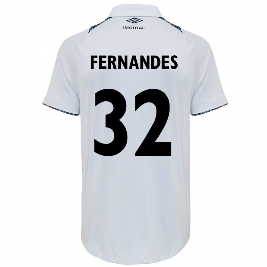 Niño Fútbol Camiseta Nathan Fernandes #32 Blanco Azul 2ª Equipación 2024/25 México