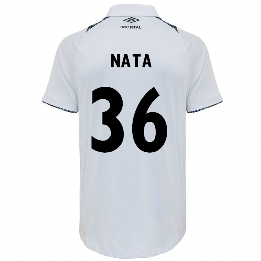 Niño Fútbol Camiseta Natã #36 Blanco Azul 2ª Equipación 2024/25 México