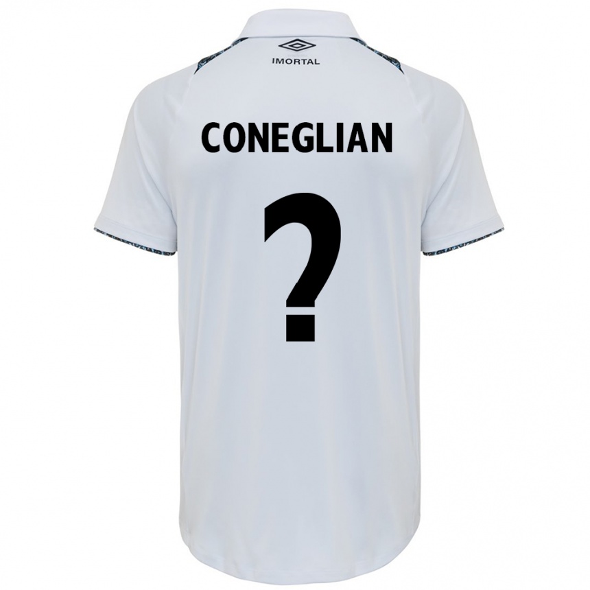 Niño Fútbol Camiseta Arthur Coneglian #0 Blanco Azul 2ª Equipación 2024/25 México