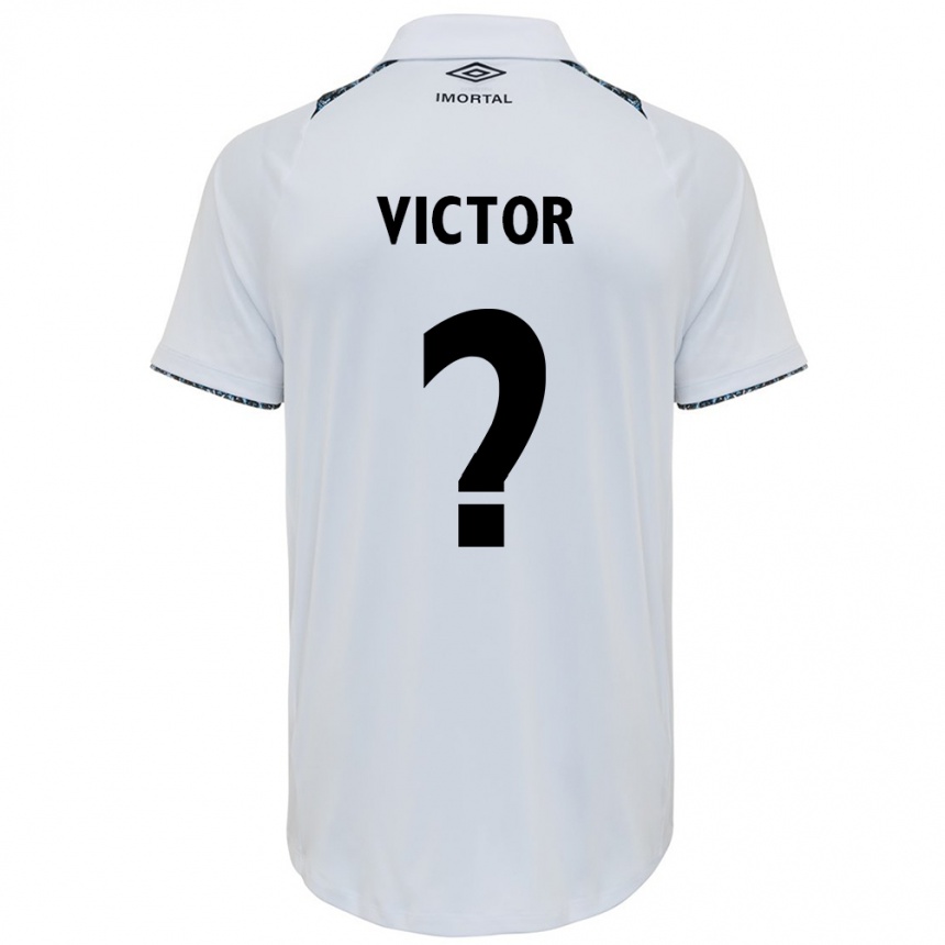 Niño Fútbol Camiseta João Victor Castelo #0 Blanco Azul 2ª Equipación 2024/25 México