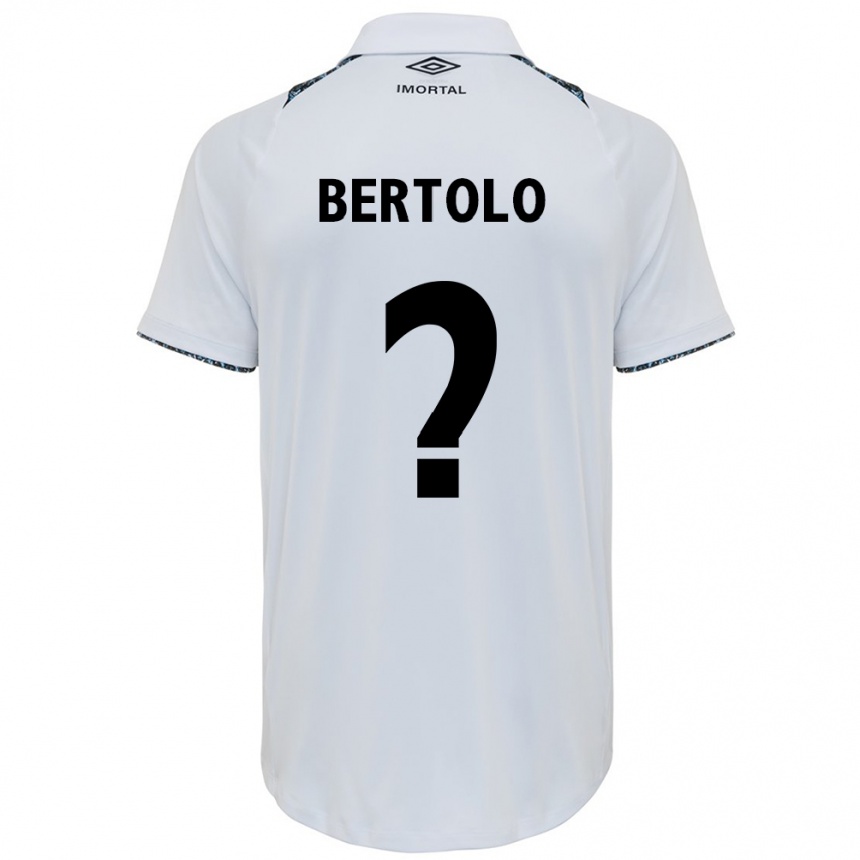 Niño Fútbol Camiseta Mateus Bertolo #0 Blanco Azul 2ª Equipación 2024/25 México