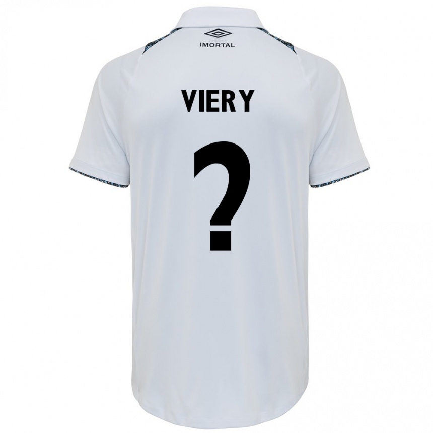 Niño Fútbol Camiseta Viery #0 Blanco Azul 2ª Equipación 2024/25 México