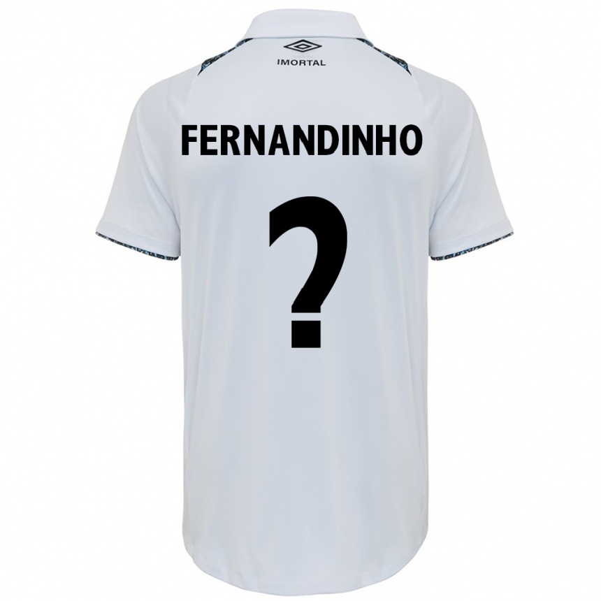 Niño Fútbol Camiseta Fernandinho #0 Blanco Azul 2ª Equipación 2024/25 México