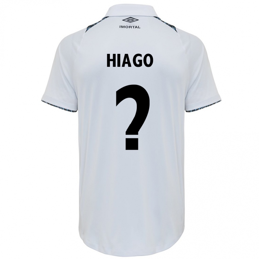 Niño Fútbol Camiseta Hiago #0 Blanco Azul 2ª Equipación 2024/25 México