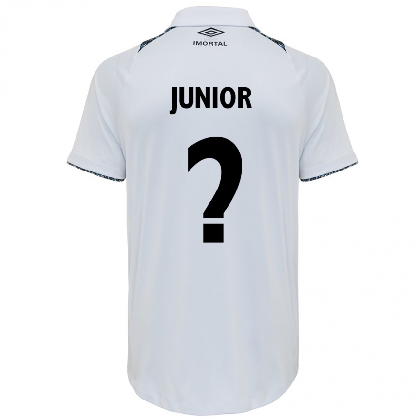 Niño Fútbol Camiseta Artur Junior #0 Blanco Azul 2ª Equipación 2024/25 México