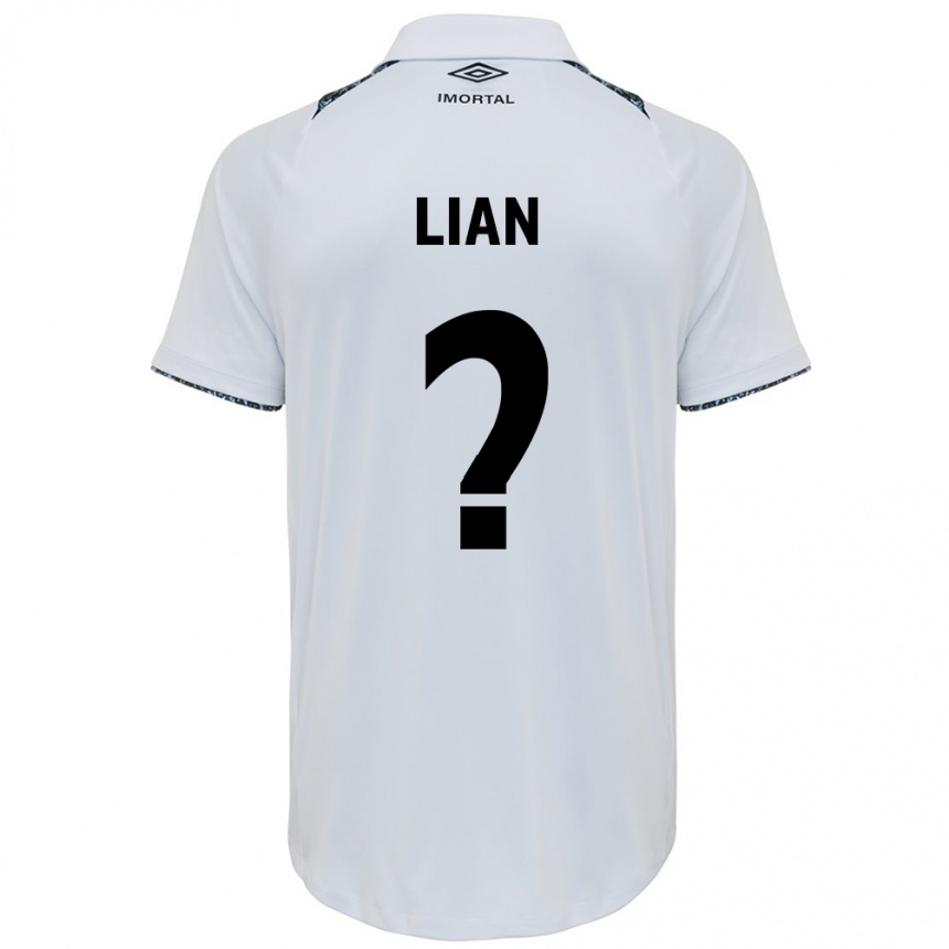 Niño Fútbol Camiseta Lian #0 Blanco Azul 2ª Equipación 2024/25 México