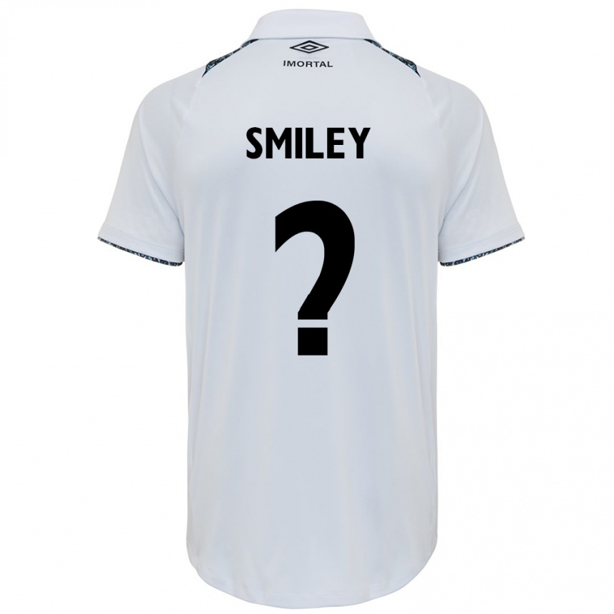 Niño Fútbol Camiseta Smiley #0 Blanco Azul 2ª Equipación 2024/25 México