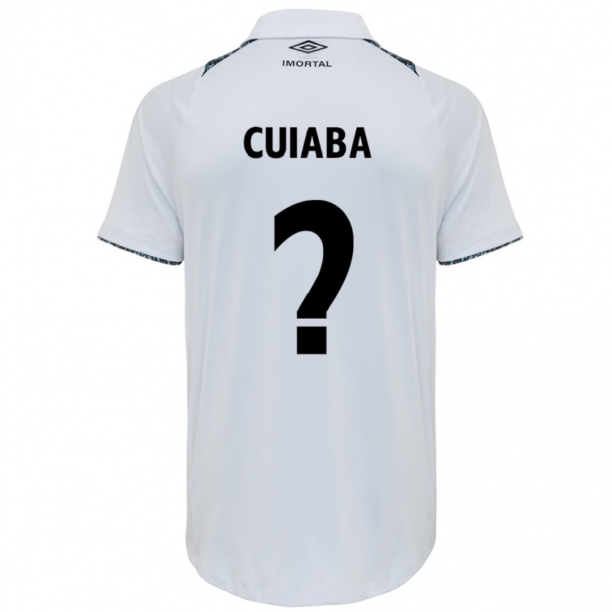 Niño Fútbol Camiseta Pedro Cuiabá #0 Blanco Azul 2ª Equipación 2024/25 México