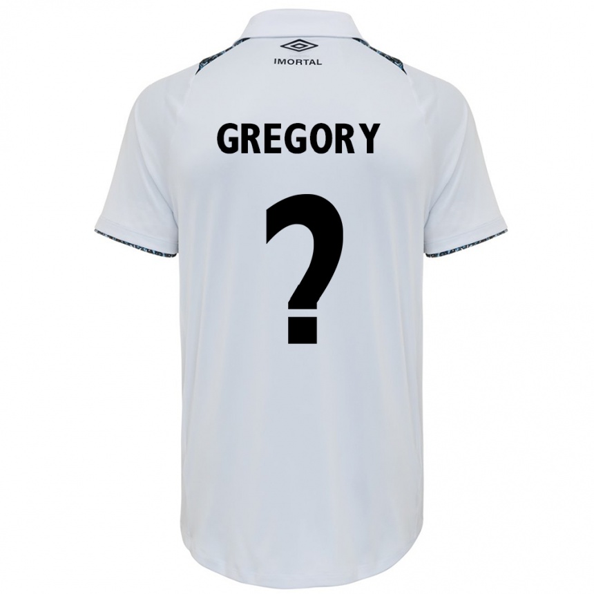 Niño Fútbol Camiseta Gregory #0 Blanco Azul 2ª Equipación 2024/25 México