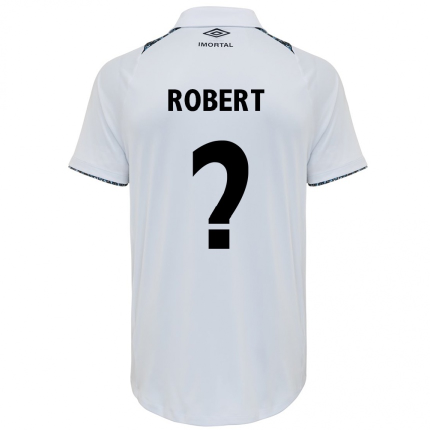 Niño Fútbol Camiseta Robert #0 Blanco Azul 2ª Equipación 2024/25 México