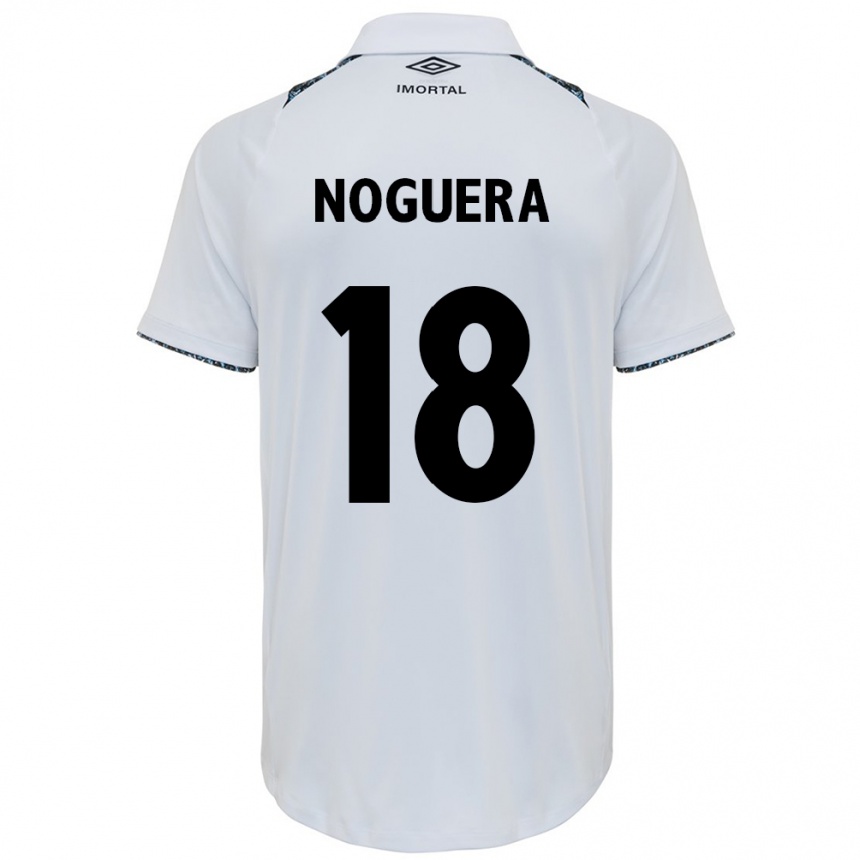 Niño Fútbol Camiseta Freddy Noguera #18 Blanco Azul 2ª Equipación 2024/25 México