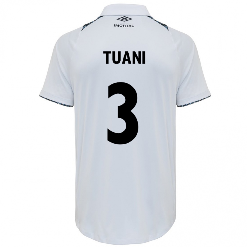 Niño Fútbol Camiseta Tuani #3 Blanco Azul 2ª Equipación 2024/25 México