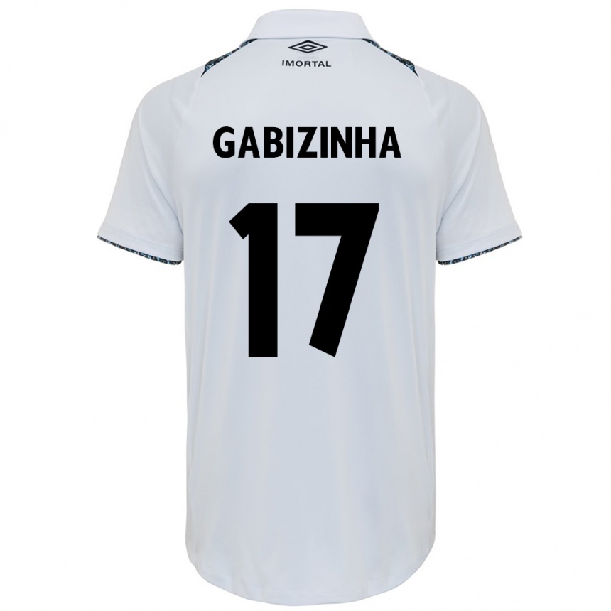 Niño Fútbol Camiseta Gabizinha #17 Blanco Azul 2ª Equipación 2024/25 México