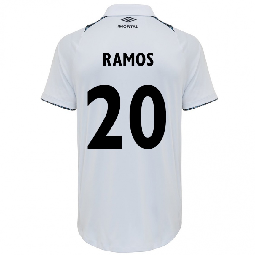 Niño Fútbol Camiseta Mónica Ramos #20 Blanco Azul 2ª Equipación 2024/25 México