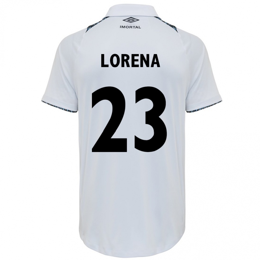 Niño Fútbol Camiseta Lorena #23 Blanco Azul 2ª Equipación 2024/25 México