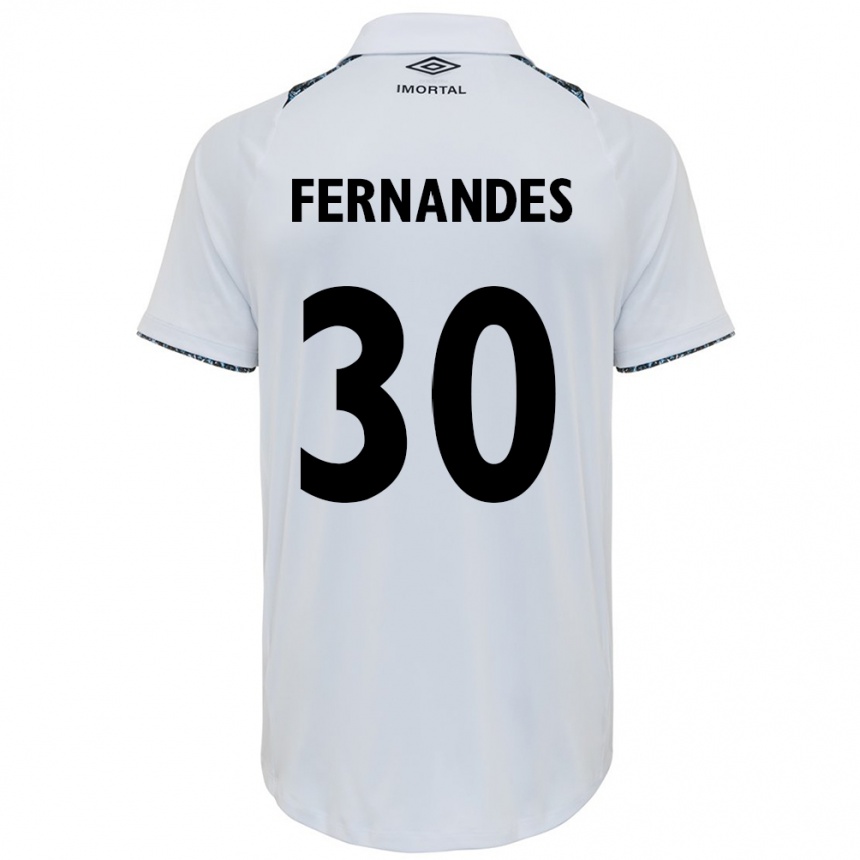 Niño Fútbol Camiseta Raquel Fernandes #30 Blanco Azul 2ª Equipación 2024/25 México