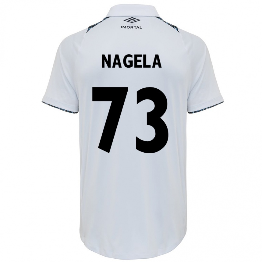 Niño Fútbol Camiseta Nágela #73 Blanco Azul 2ª Equipación 2024/25 México