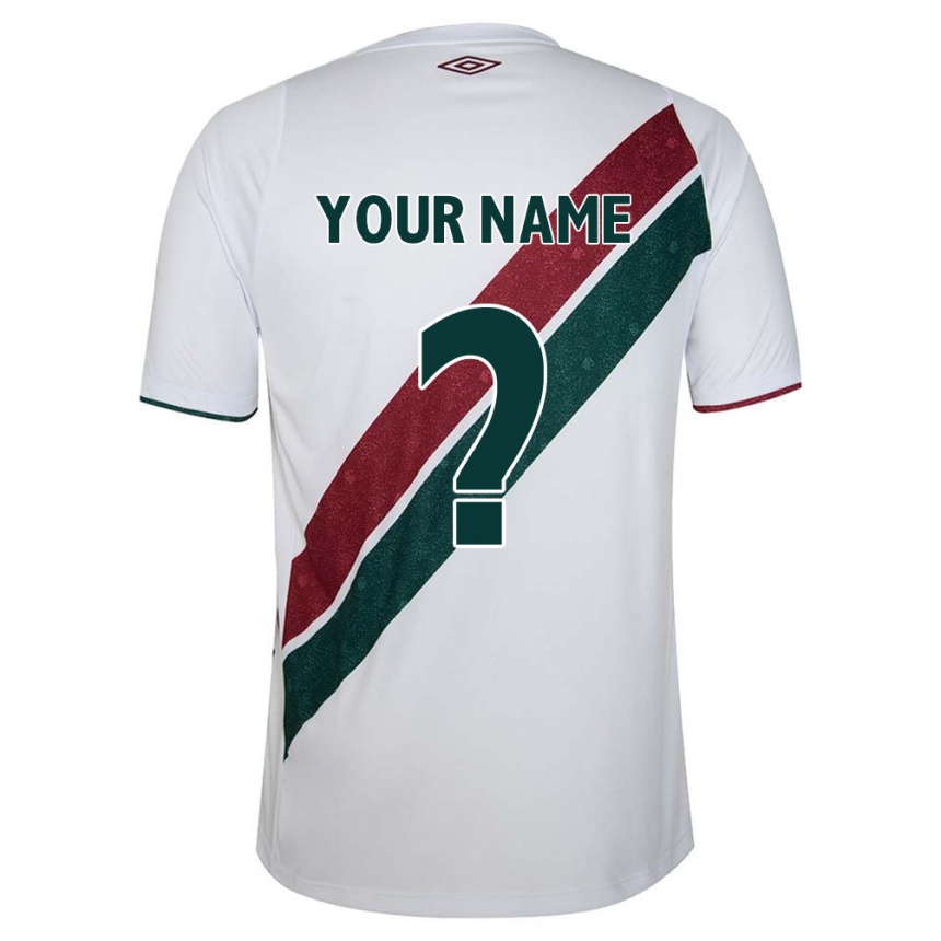 Niño Fútbol Camiseta Su Nombre #0 Blanco Verde Granate 2ª Equipación 2024/25 México