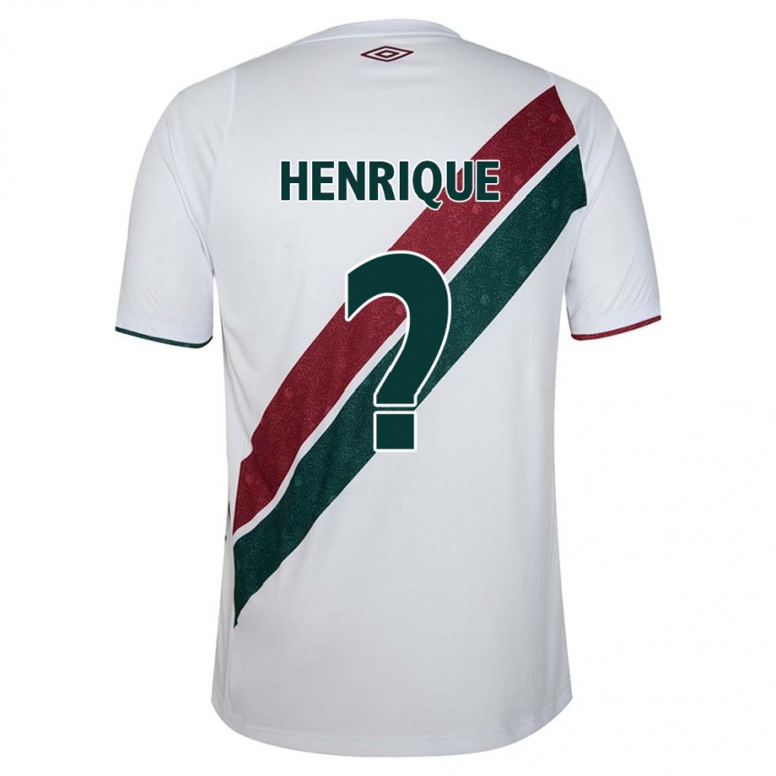 Niño Fútbol Camiseta Henrique #0 Blanco Verde Granate 2ª Equipación 2024/25 México