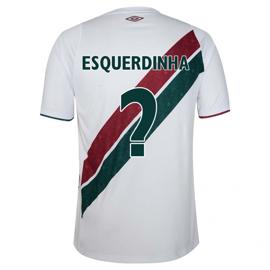 Niño Fútbol Camiseta Esquerdinha #0 Blanco Verde Granate 2ª Equipación 2024/25 México