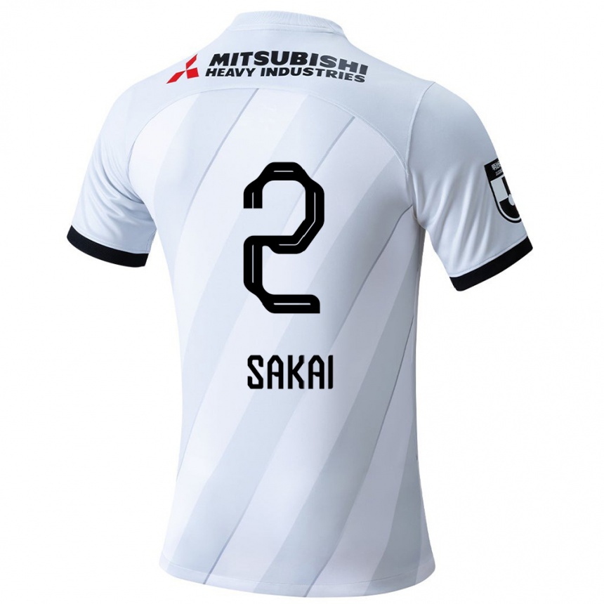 Niño Fútbol Camiseta Hiroki Sakai #2 Gris Blanco 2ª Equipación 2024/25 México