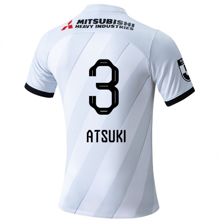 Niño Fútbol Camiseta Atsuki Ito #3 Gris Blanco 2ª Equipación 2024/25 México