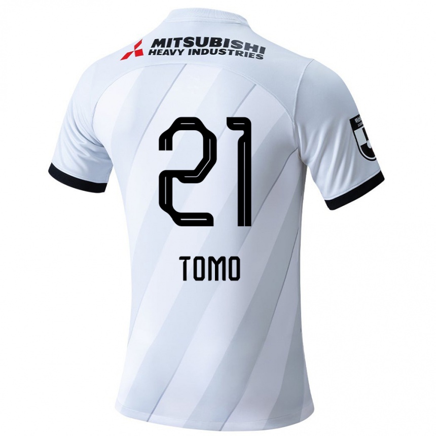 Niño Fútbol Camiseta Tomoaki Okubo #21 Gris Blanco 2ª Equipación 2024/25 México