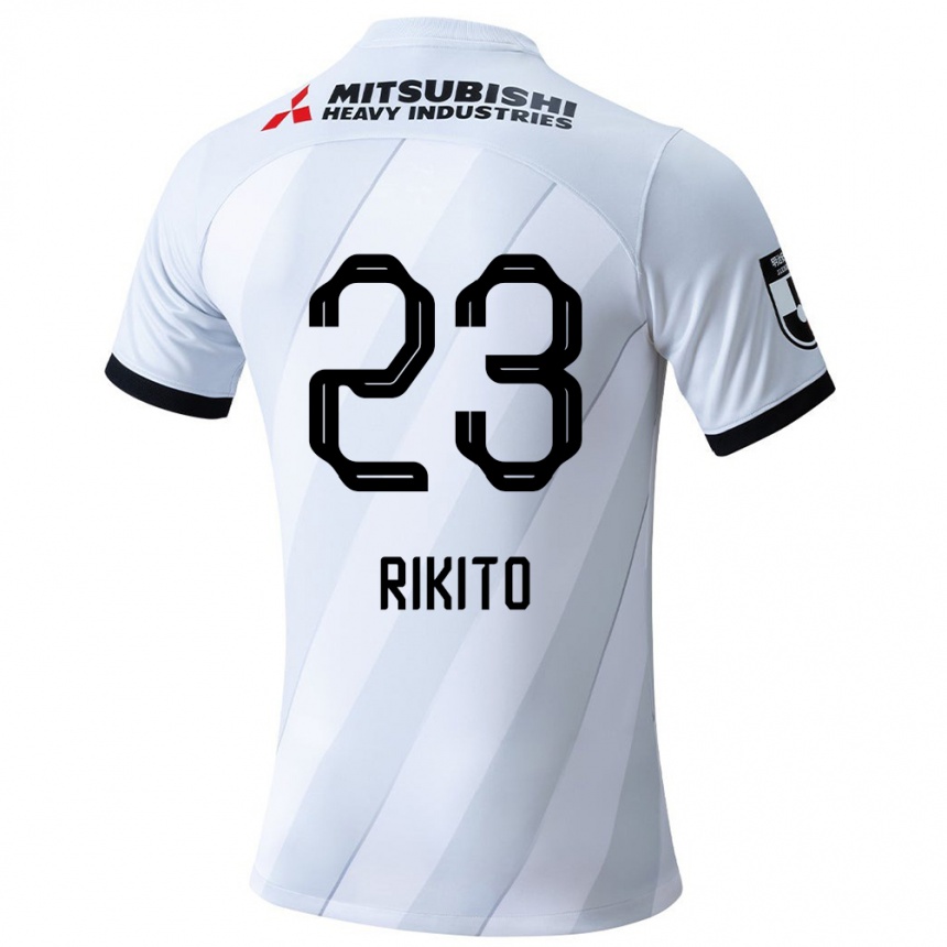 Niño Fútbol Camiseta Rikito Inoue #23 Gris Blanco 2ª Equipación 2024/25 México