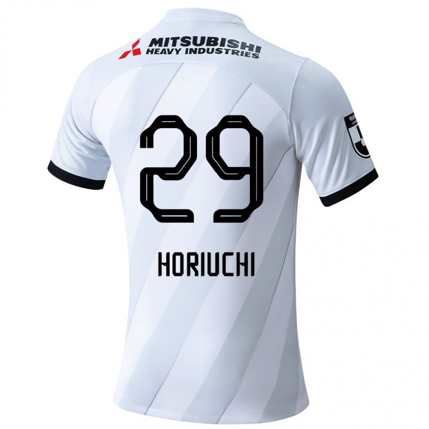 Niño Fútbol Camiseta Yota Horiuchi #29 Gris Blanco 2ª Equipación 2024/25 México